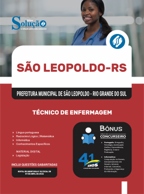 Apostila Prefeitura de São Leopoldo - RS 2026 - Técnico de Enfermagem - Imagem 3