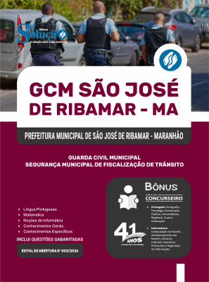 Apostila Prefeitura de São José de Ribamar-MA 2026 - Guarda Civil Municipal - Segurança Municipal De Fiscalização De Trânsito - Imagem 3