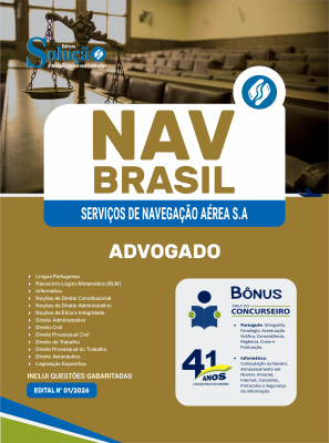 Apostila NAV Brasil 2026 - Advogado - Imagem 3