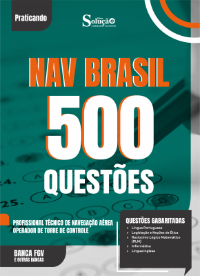 Caderno de Questões NAV Brasil - Profissional Técnico de Navegação Aérea - Operador de Torre de Controle - 500 Questões Gabaritadas - Imagem 2