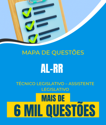 Mapa de Questões Online - AL-RR - Técnico Legislativo – Assistente Legislativo - 6 Mil Questões - Imagem 1