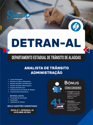 Apostila DETRAN-AL 2026 - Analista de Trânsito - Administração - Imagem 3