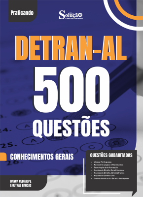 Caderno de Questões DETRAN-AL - Conhecimentos Gerais - 500 Questões Gabaritadas - Imagem 2