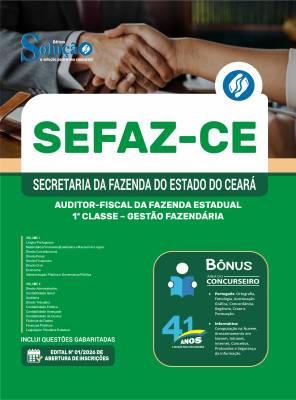 Apostila SEFAZ-CE 2026 em PDF - Auditor Fiscal Estadual - Gestão Fazendária - Imagem 1