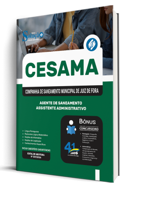 Apostila CESAMA de Juiz de Fora-MG 2026 - Agente de Saneamento - Assistente Administrativo - Imagem 2