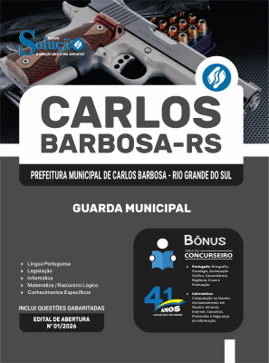 Apostila Prefeitura de Carlos Barbosa-RS 2026 - Guarda Municipal - Imagem 3