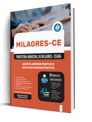 Apostila Prefeitura de Milagres-CE 2026 - Agente Administrativo e Auxiliar Administrativo - Imagem 2