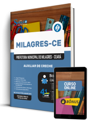 Capa Apostila Prefeitura de Milagres-CE 2026 - Auxiliar de Creche