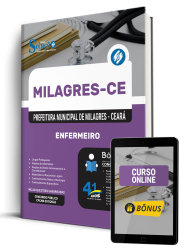 Capa Apostila Prefeitura de Milagres-CE 2026 - Enfermeiro