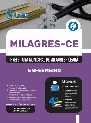 Apostila Prefeitura de Milagres-CE 2026 - Enfermeiro - Imagem 3