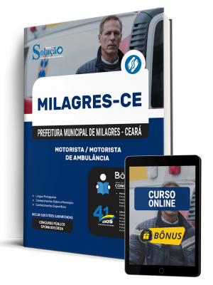 Apostila Prefeitura de Milagres-CE 2026 - Motorista/Motorista de Ambulância - Imagem 1