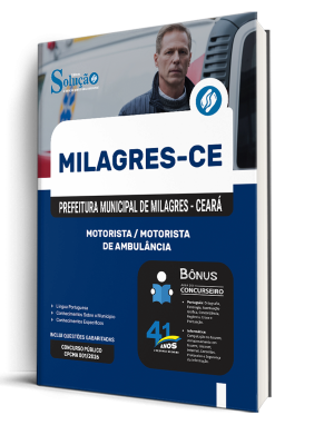 Apostila Prefeitura de Milagres-CE 2026 - Motorista/Motorista de Ambulância - Imagem 2