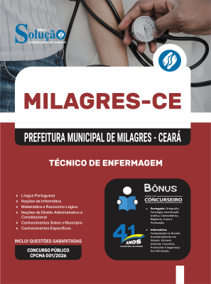 Apostila Prefeitura de Milagres-CE 2026 - Técnico de Enfermagem - Imagem 3