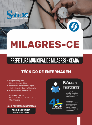 Apostila Prefeitura de Milagres-CE 2026 - Técnico de Enfermagem - Imagem 3