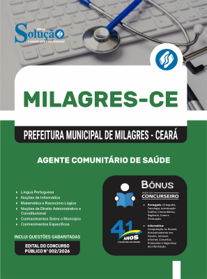 Apostila Prefeitura de Milagres-CE 2026 - Agente Comunitário de Saúde - Imagem 3
