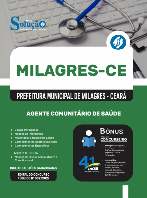 Apostila Prefeitura de Milagres-CE 2026 - Agente Comunitário de Saúde - Imagem 3