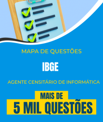 Capa Mapa de Questões Online - IBGE - Agente Censitário de Informática - 5 Mil Questões