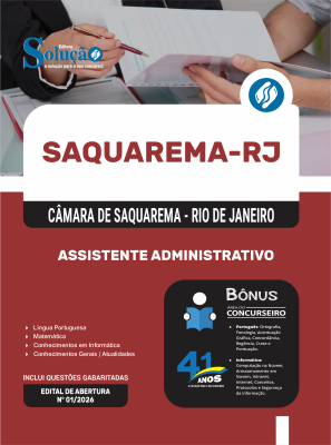 Apostila Câmara de Saquarema-RJ 2026 - Assistente Administrativo - Imagem 3