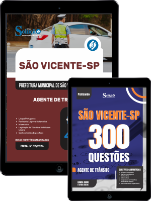 Combo Prefeitura de São Vicente - SP 2026 - Agente de Trânsito - Imagem 1