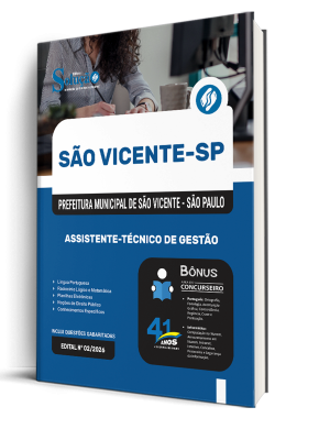 Combo Prefeitura de São Vicente - SP 2026 - Assistente-Técnico de Gestão - Imagem 2