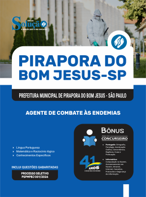 Apostila Prefeitura de Pirapora do Bom Jesus-SP 2026 - Agente de Combate às Endemias - Imagem 3