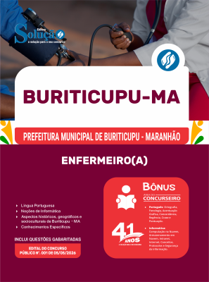 Apostila Prefeitura de Buriticupu-MA 2026 - Enfermeiro(a) - Imagem 3