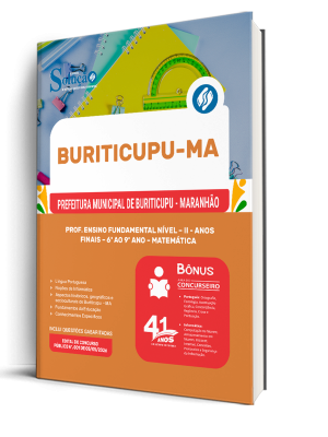 Apostila Prefeitura de Buriticupu-MA 2026 - Prof. Ens Fund Nível II - Anos Finais - 6º Ao 9º Ano -  Matemática - Imagem 2
