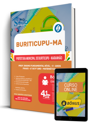 Apostila Prefeitura de Buriticupu-MA 2026 - Prof. Ens Fund Nível II - Anos Finais - 6º Ao 9º Ano -  Matemática - Imagem 1