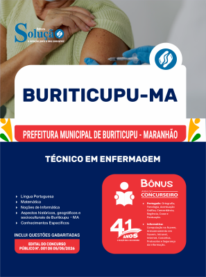Apostila Prefeitura de Buriticupu-MA 2026 - Técnico em Enfermagem - Imagem 3