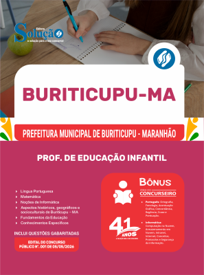 Apostila Prefeitura de Buriticupu-MA 2026 - Prof. de Educação Infantil - Imagem 3