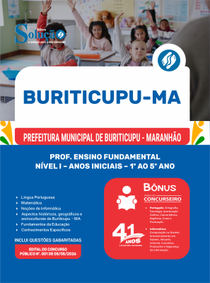 Apostila Prefeitura de Buriticupu-MA 2026 - Prof. Ensino Fundamental Nível I - Anos Iniciais - 1º ao 5º Ano - Imagem 3