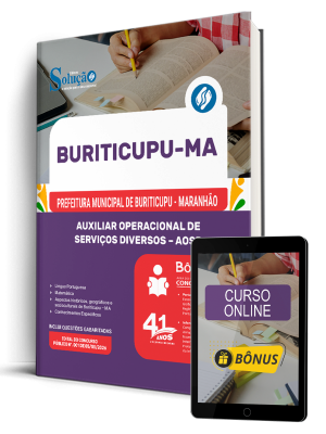 Apostila Prefeitura de Buriticupu-MA 2026 - Auxiliar Operacional de Serviços Diversos - AOSD - Imagem 1
