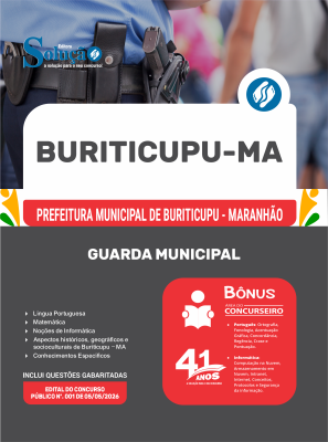 Apostila Prefeitura de Buriticupu-MA 2026 - Guarda Municipal - Imagem 3