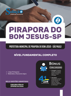 Apostila Prefeitura de Pirapora do Bom Jesus-SP 2026 - Nível Fundamental Completo - Imagem 3