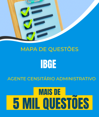 Mapa de Questões Online - IBGE - Agente Censitário Administrativo - 5 Mil Questões - Imagem 1