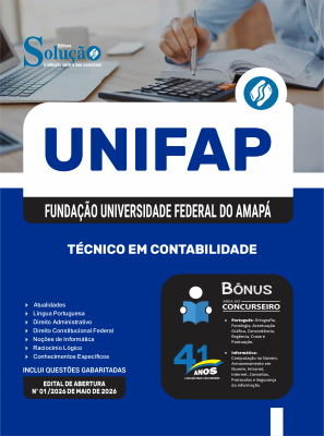 Apostila UNIFAP 2026 - Técnico em Contabilidade - Imagem 3