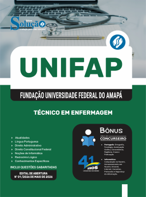 Apostila UNIFAP 2026 - Técnico em Enfermagem - Imagem 3