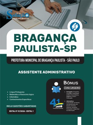 Apostila Prefeitura de Bragança Paulista - SP 2026 - Assistente Administrativo - Imagem 3