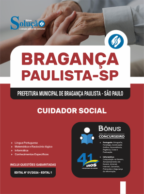 Apostila Prefeitura de Bragança Paulista - SP 2026 - Cuidador Social - Imagem 3