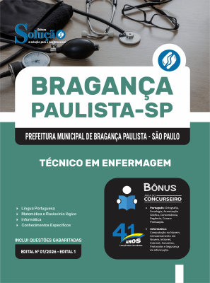 Apostila Prefeitura de Bragança Paulista - SP 2026 - Técnico em Enfermagem - Imagem 3