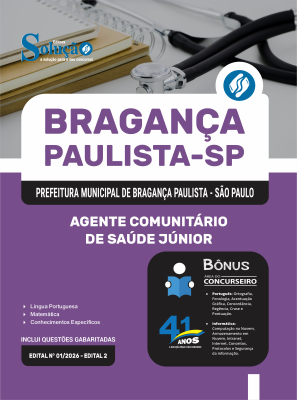 Apostila Prefeitura de Bragança Paulista - SP 2026 - Agente Comunitário de Saúde Júnior - Imagem 3