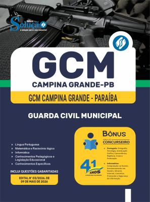 Apostila Prefeitura de Campina Grande - PB 2026 - Guarda Civil Municipal - Imagem 3