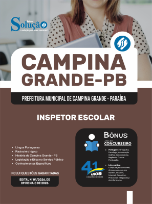 Apostila Prefeitura de Campina Grande - PB 2026 - Inspetor Escolar - Imagem 3