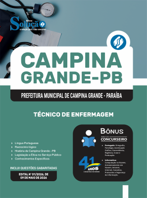 Apostila Prefeitura de Campina Grande - PB 2026 - Técnico de Enfermagem - Imagem 3