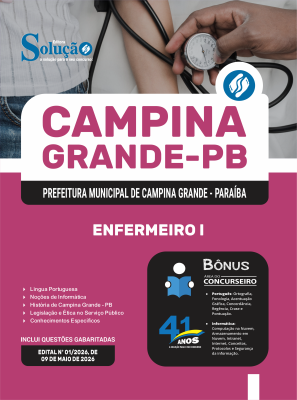 Apostila Prefeitura de Campina Grande - PB 2026 - Enfermeiro I - Imagem 3