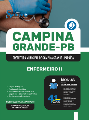 Apostila Prefeitura de Campina Grande - PB 2026 - Enfermeiro II - Imagem 3