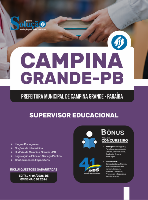 Apostila Prefeitura de Campina Grande - PB 2026 - Supervisor Educacional - Imagem 3