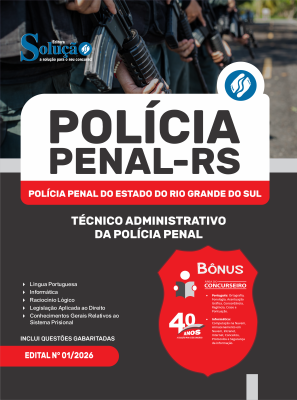 Apostila PP-RS 2026 - Técnico Administrativo da Polícia Penal - Imagem 3
