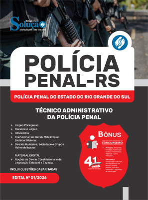 Apostila PP-RS 2026 em PDF - Técnico Administrativo da Polícia Penal - Imagem 1