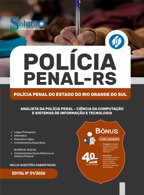 Apostila Polícia Penal-RS 2026 - Analista da Polícia Penal - Ciência da Computação e Sistemas de Informação e Tecnologia - Imagem 3